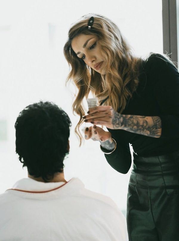 Brenda working